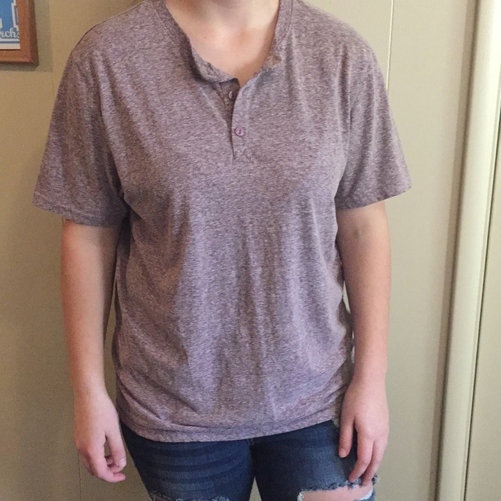 Threads 4 Thought button neck shirt